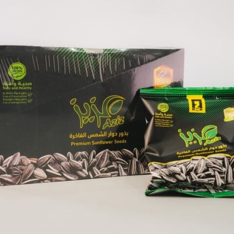 Premium roasted sunflower seeds box – organic healthy seeds